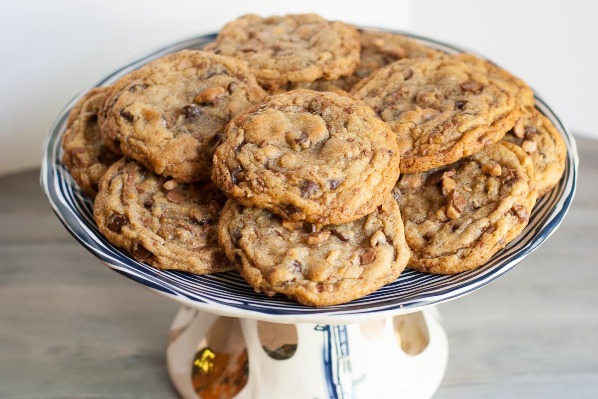 TOFFEE CHOCOLATE CHIP COOKIES