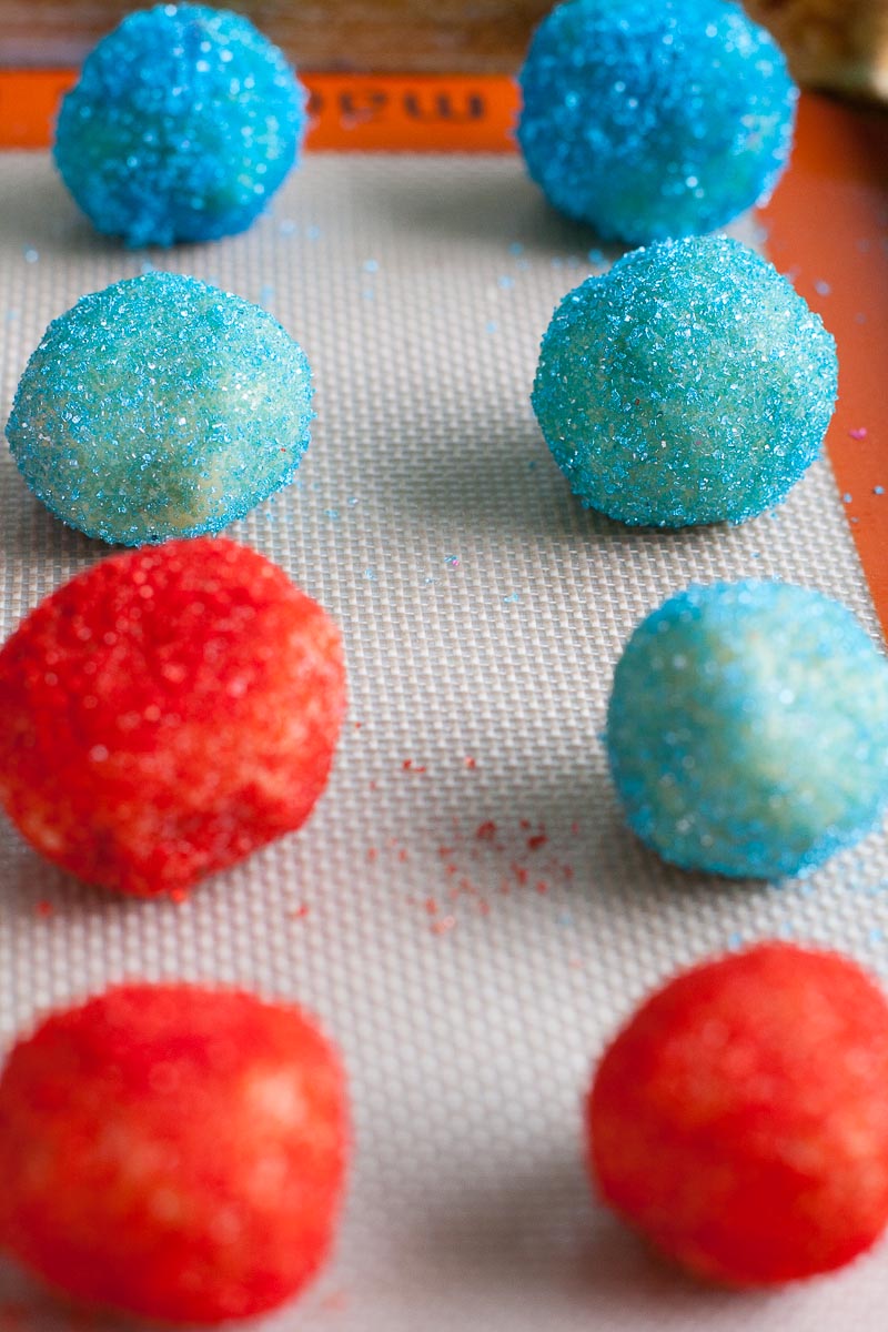 red white and blue thumbprints