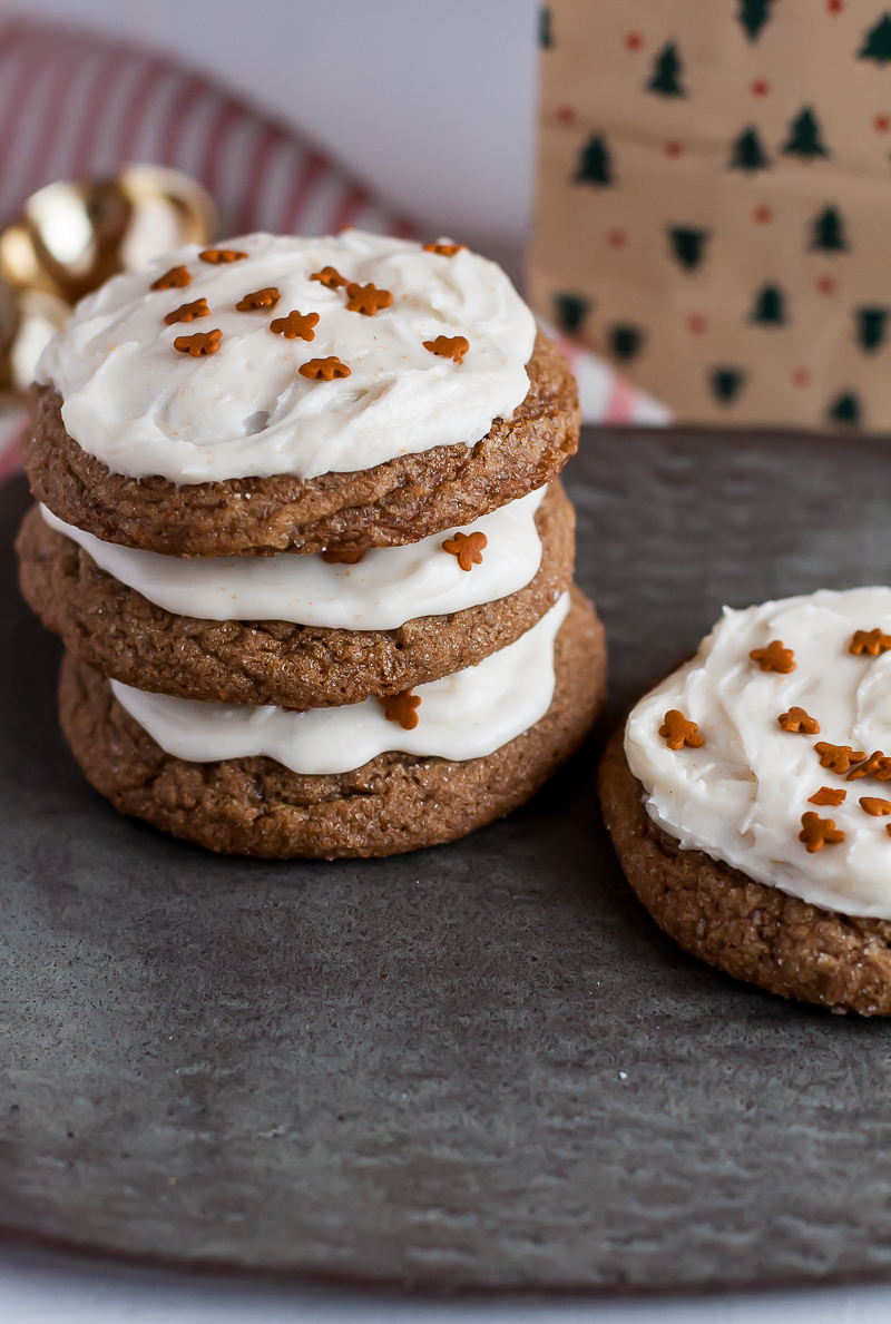 frosted gingerbread cookies