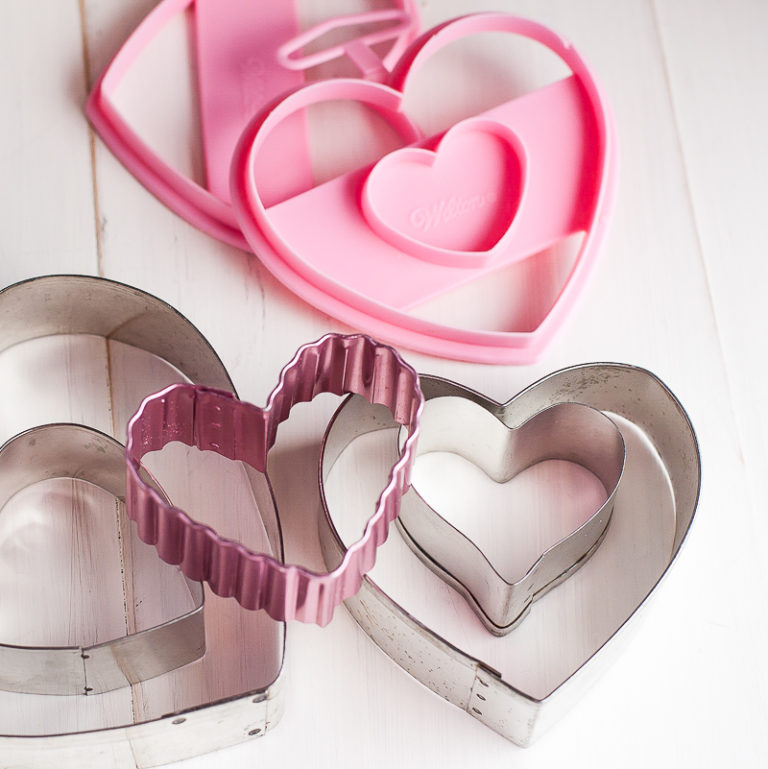 Double Heart Sugar Cookies for Valentine’s Day